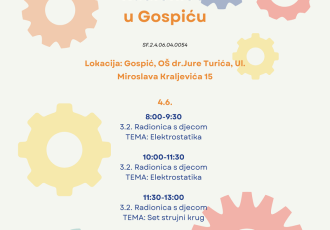 Klinci, prijavite se na besplatne STEM radionice  u Gospiću