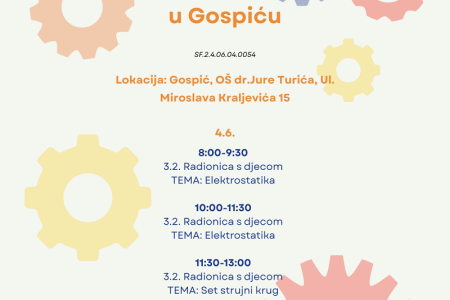 Klinci, prijavite se na besplatne STEM radionice  u Gospiću