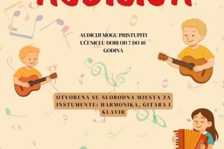Klinci, prijavite se na audiciju i učite svirati klavir, gitaru ili harmoniku