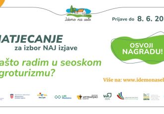 Natjecanje za izbor NAJ izjave zaposlenih u seoskom agroturizmu otvoreno do 8. lipnja