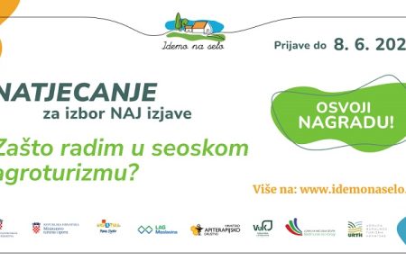 Natjecanje za izbor NAJ izjave zaposlenih u seoskom agroturizmu otvoreno do 8. lipnja