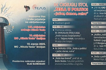 Na rođendan Nikole Tesle o “Tesli u politici”