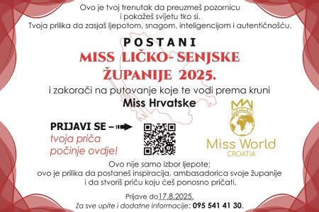 Potraga za Miss Ličko-senjske županije 2025. je počela