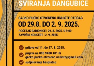 Prijave na radionicu sviranja dangubice u Otočcu