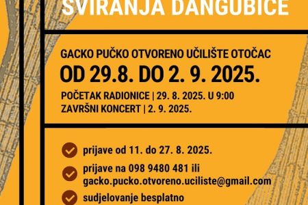 Prijave na radionicu sviranja dangubice u Otočcu
