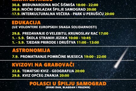 Ljeto u prirodi u Pećinskom parku Grabovača