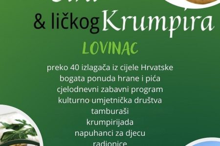 U subotu 20.rujna u Lovincu se održava Dan sira i krumpira