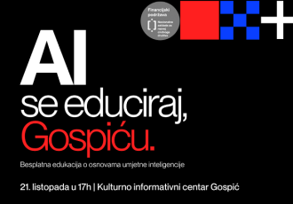 Umjetna inteligencija stiže u Gospić- besplatna edukacija za nastavnike i širu javnost