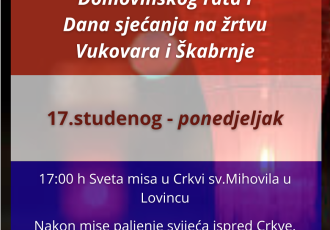 Lovinac obilježava Dan sjećanja na žrtve Domovinskog rata i Dan sjećanja na žrtvu Vukovara i Škabrnje