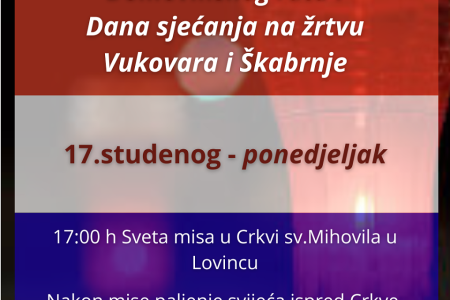 Lovinac obilježava Dan sjećanja na žrtve Domovinskog rata i Dan sjećanja na žrtvu Vukovara i Škabrnje