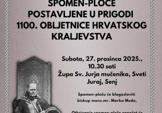 Svečano otkrivanje spomen-ploče u Svetom Jurju povodom 1100. obljetnice Hrvatskoga Kraljevstva