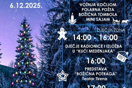 U subotu 6.prosinca ne propustite Božićnu čaroliju na Grabovači