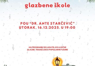 Dođite na božićni koncert učenika Osnovne glazbene škole