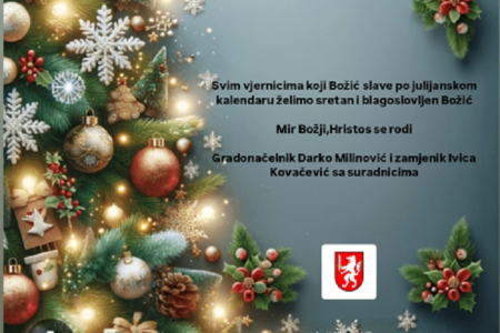 Gradonačelnik Darko Milinović čestitao Božić onima koji ga slave po julijanskom kalendaru