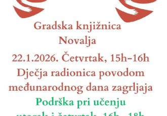 Najava aktivnosti u Novalji: radionica povodom Međunarodnog dana zagrljaja i kontinuirana podrška u učenju