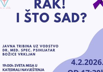 Javna tribina pod nazivom “Rak! I što sad?”