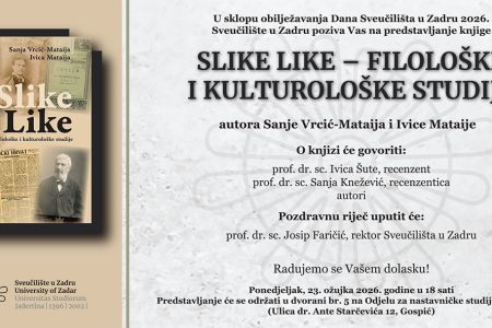 Predstavljanje knjige „Slike Like – filološke i kulturološke studije“ u Gospiću