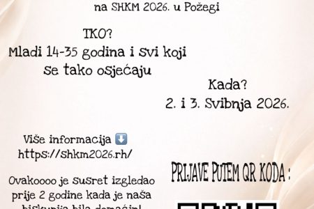 Gospićko-senjska biskupija poziva mlade na susret hrvatske katoličke mladeži u Požegi