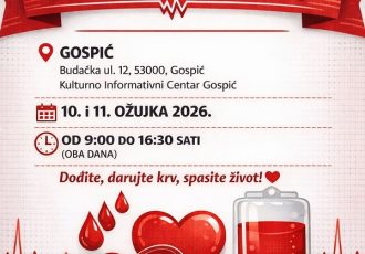 Akcija dobrovoljnog darivanja krvi u Gospiću