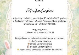 Uskrsna čarolija stiže u Područnu školu Mušaluk
