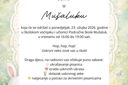 Uskrsna čarolija stiže u Područnu školu Mušaluk
