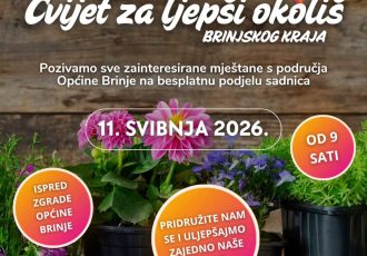 Cvijet za ljepši okoliš Brinjskog kraja: besplatna podjela sadnica za mještane