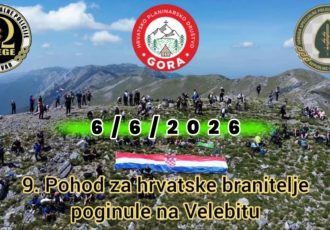 9. pohod za hrvatske branitelje poginule na Velebitu uz misu, uspon i zajedničko druženje