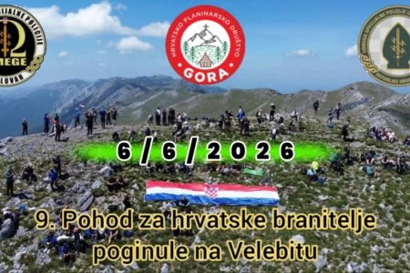 9. pohod za hrvatske branitelje poginule na Velebitu uz misu, uspon i zajedničko druženje