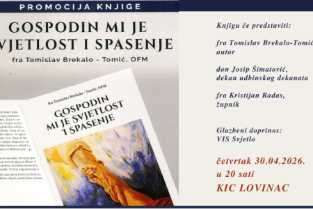 Predstavljanje knjige “Gospodin mi je svjetlost i spasenje“ u Lovincu