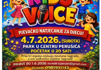 Otvorene prijave za prvo izdanje Perušić Kids Voice