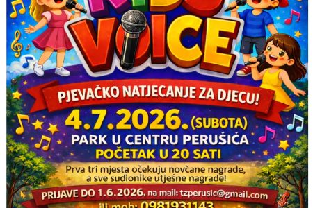 Otvorene prijave za prvo izdanje Perušić Kids Voice