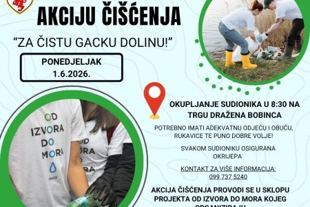 Otočac ponovno dio ekološkog projekta “Od izvora do mora”