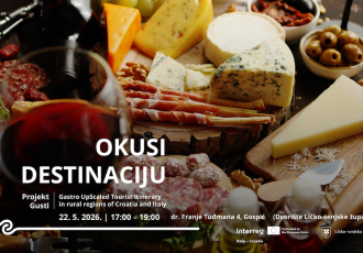 Projekt GUSTI vas poziva na događaj „Okusi destinaciju“ u Gospiću