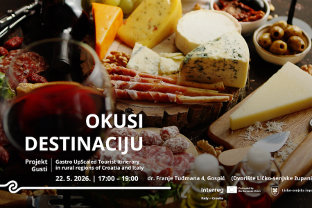 Projekt GUSTI vas poziva na događaj „Okusi destinaciju“ u Gospiću
