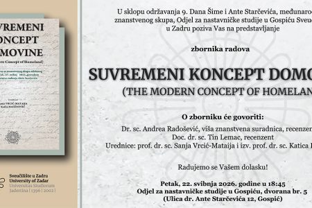 Predstavljanje zbornika radova “Suvremeni koncept domovine” u Gospiću