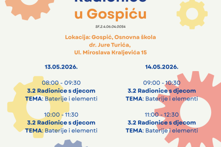 STEM radionice u Gospiću: Upoznavanje baterija i elemenata