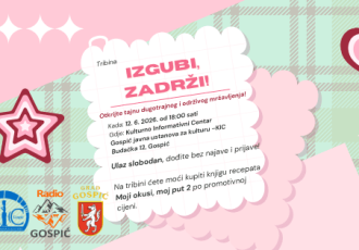 Danas u Gospiću tribina o mršavljenju “Izgubi, zadrži!”: Stvarne priče, praktični savjeti i motivacija za dugoročne rezultate