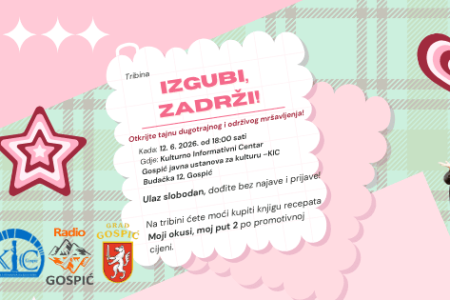 Danas u Gospiću tribina o mršavljenju “Izgubi, zadrži!”: Stvarne priče, praktični savjeti i motivacija za dugoročne rezultate