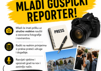 Otvorene prijave za ljetni program “Mladi Gospićki reporteri“