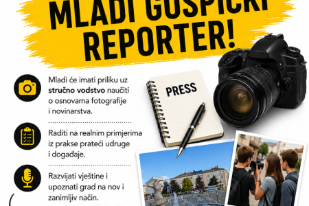 Otvorene prijave za ljetni program “Mladi Gospićki reporteri“