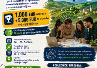 LAG Lika organizira prvi LAG hackathon u Hrvatskoj – mladi će razvijati i provoditi rješenja za izazove ruralnih sredina