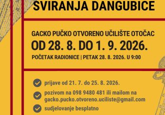 Prijave na radionicu sviranja dangubice u Otočcu