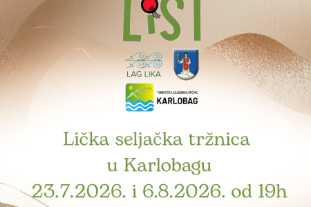 Sutra svi u Karlobag na prvu ovogodišnju Ličku seljačku tržnicu (LiST)