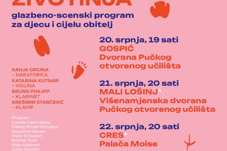 “Fantastični svijet životinja“ stiže u Gospić: Besplatna glazbena čarolija za cijelu obitelj