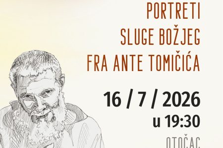 Izložba “Portreti Sluge Božjeg fra Ante Tomičića“ u Gackom pučkom otvorenom učilištu Otočac