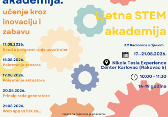 Ljetna STEM akademija ponovno stiže u Nikola Tesla Experience Centar