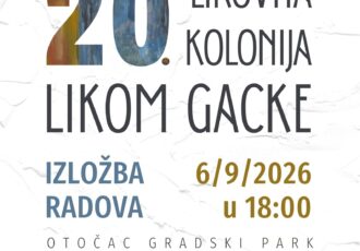 Izložba LIKOM GACKE u Otočcu: Radovi 20 umjetnika pred publikom u gradskom parku