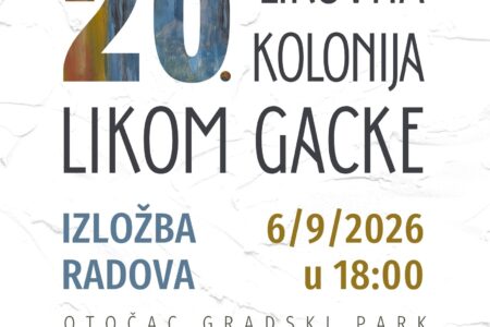 Izložba LIKOM GACKE u Otočcu: Radovi 20 umjetnika pred publikom u gradskom parku