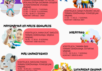 DND Gospić poziva djecu na ples, čitanje, znanost i kreativne radionice