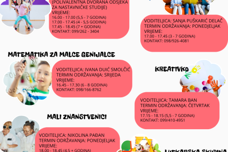 DND Gospić poziva djecu na ples, čitanje, znanost i kreativne radionice